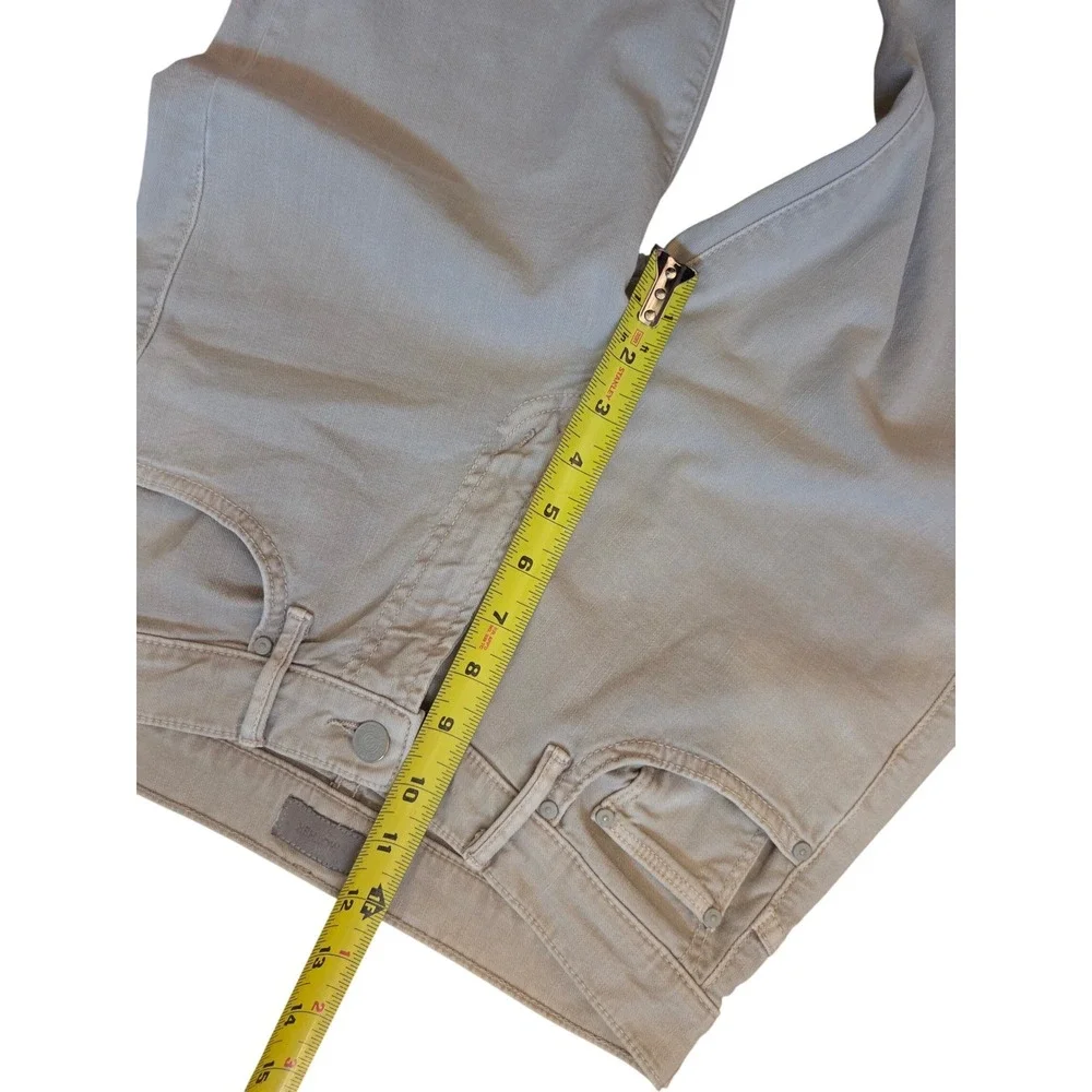 MOTHER The Insider Ankle‎ Fray Jeans Chalk It Up Womens Size 28 cream in color